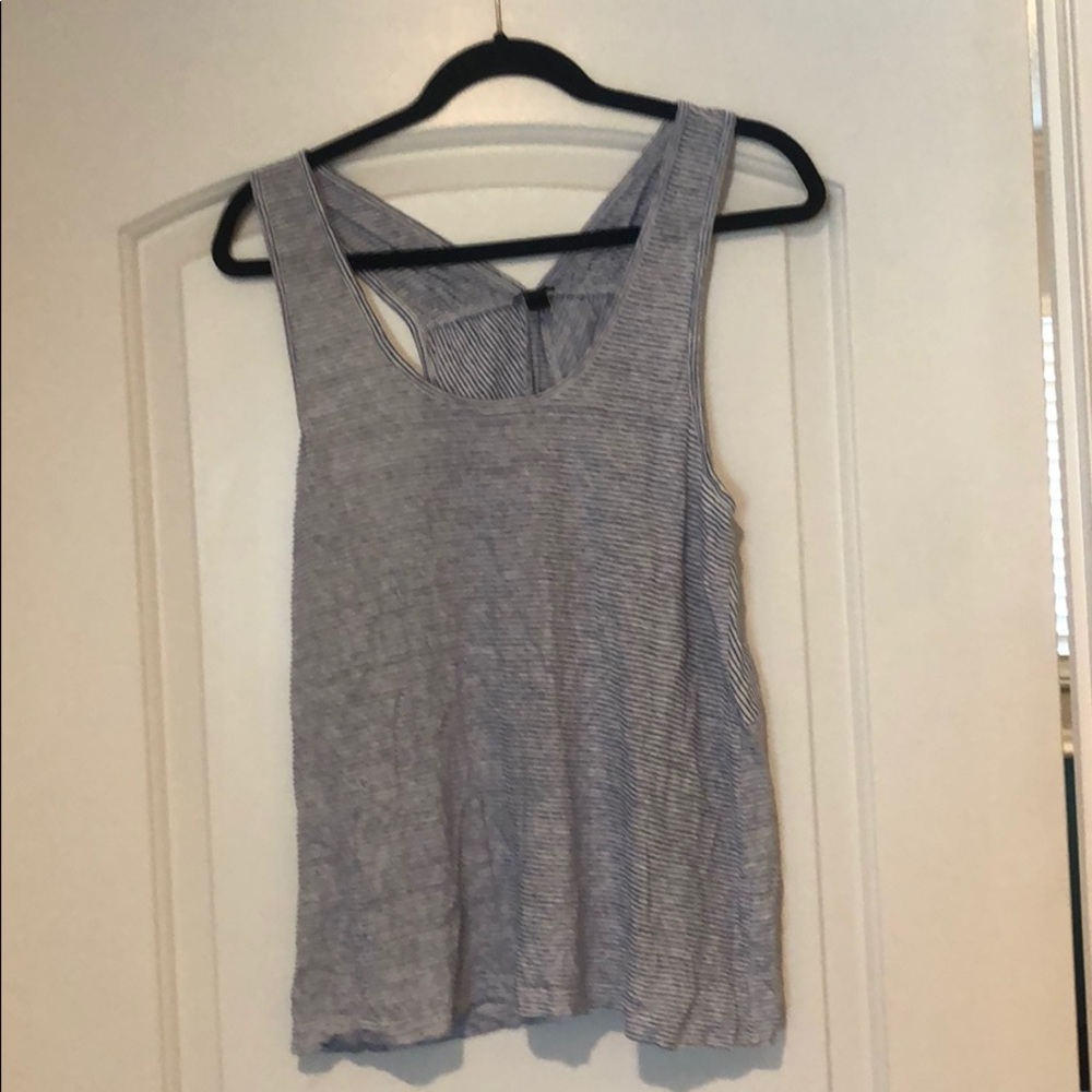Blue and White tank top
